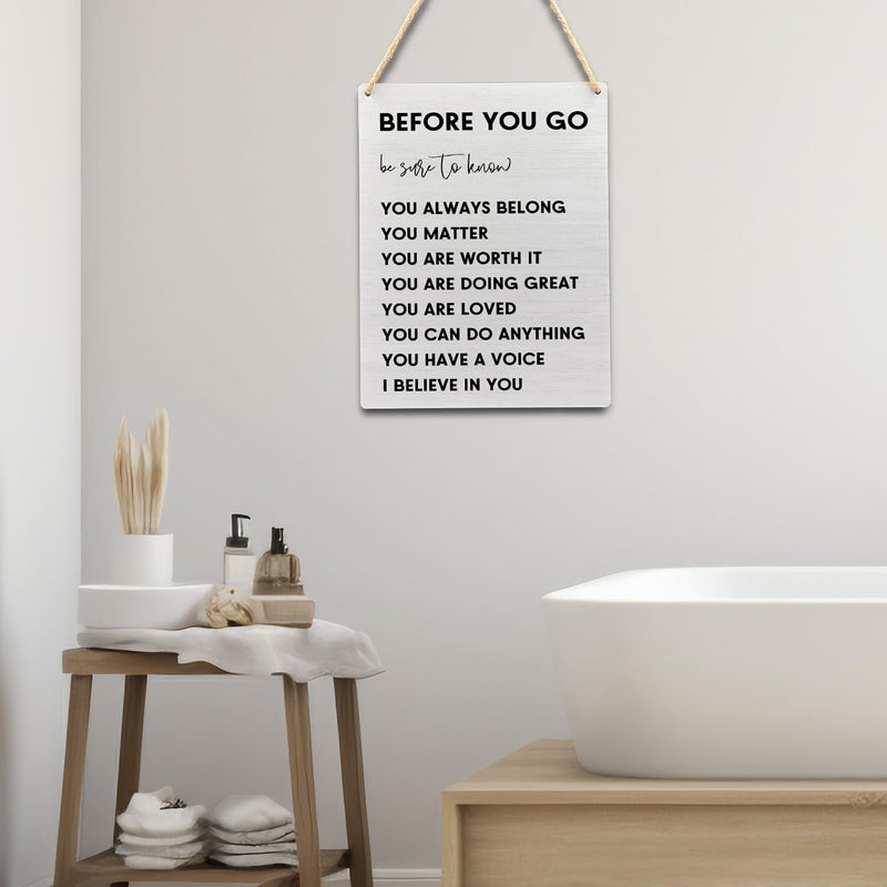 Ryeolo Positive Affirmations Wall Decor, Inspirational Wood Signs Wall Hanging for Classroom Kids Room Decor, Positive Affirmations for Kids, 7.8x10.2 Inches Wall Pediments - Image 4